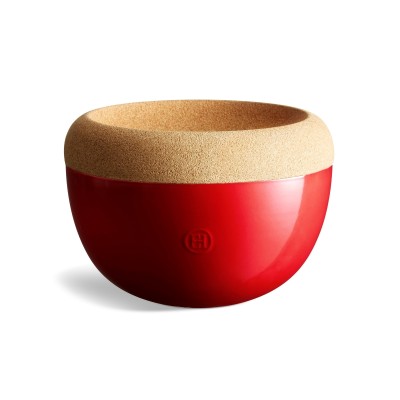 Emile Henry augļu bļoda ar korķa vāku 27cm/4,7 l