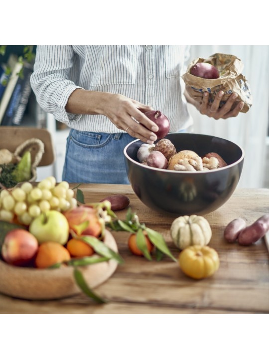 Emile Henry чаша для фруктов с пробковой крышкой 27cm/4,7 л