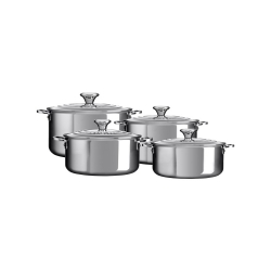Le Creuset Signature Stainless Steel 4-piece Cookware Set