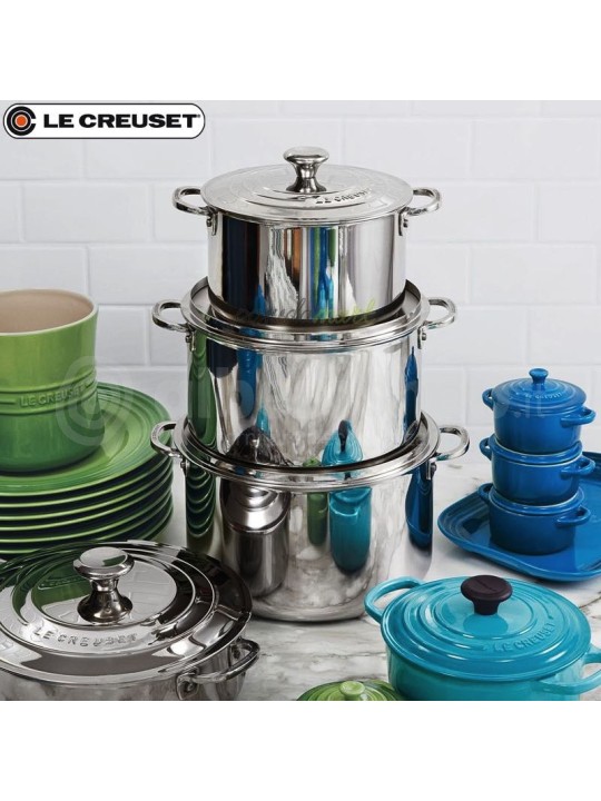 Le Creuset Signature Stainless Steel 4-piece Cookware Set