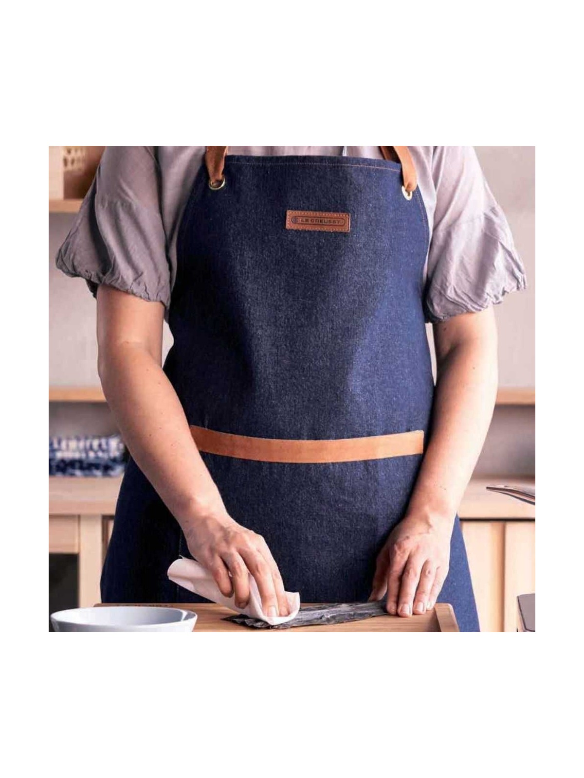 Le Creuset фартук джинсовый