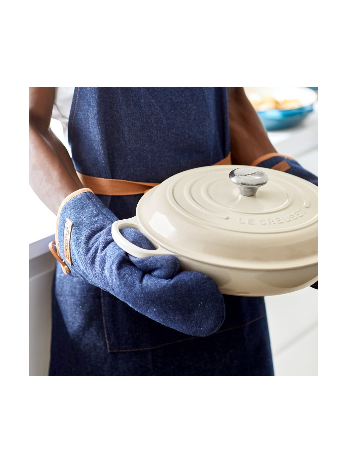 Le Creuset Denim Oven Mitt 1 Pcs