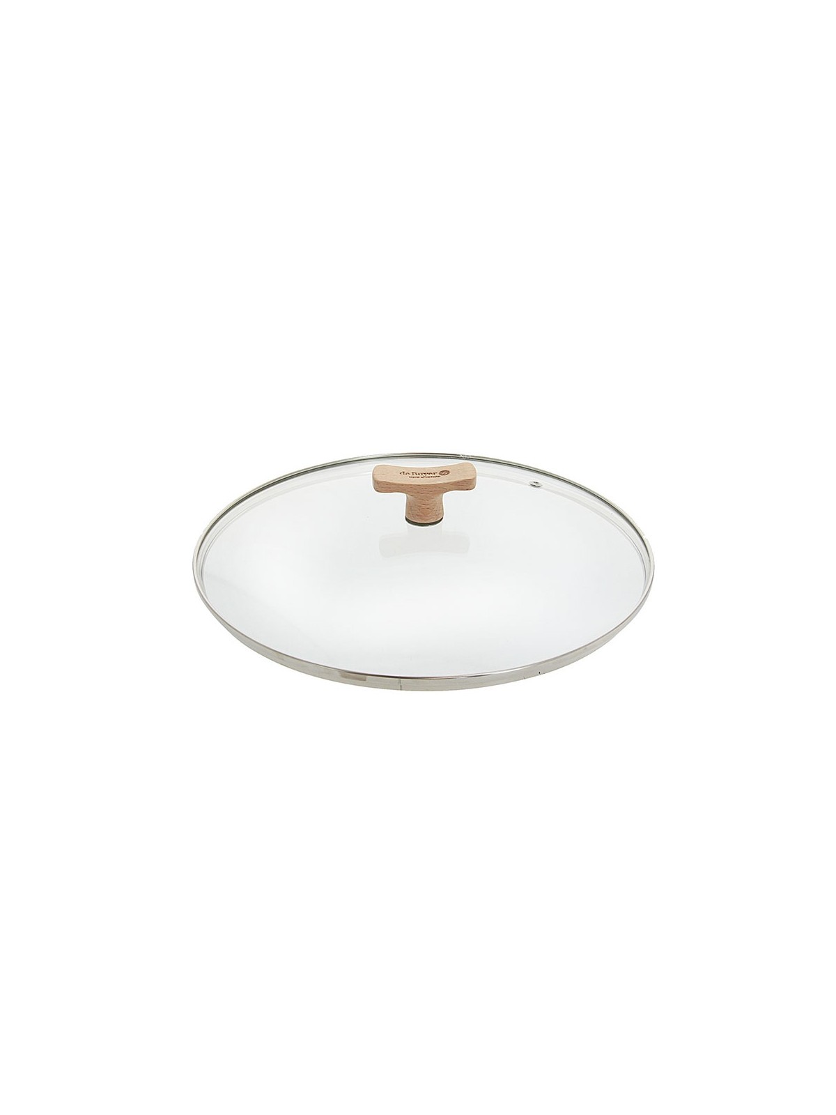 de Buyer Glass Lid with beechwood knob