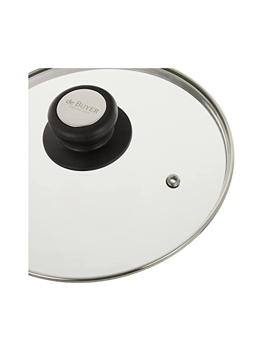 Klaaskaas eri suurused De Buyer, musta nupuga