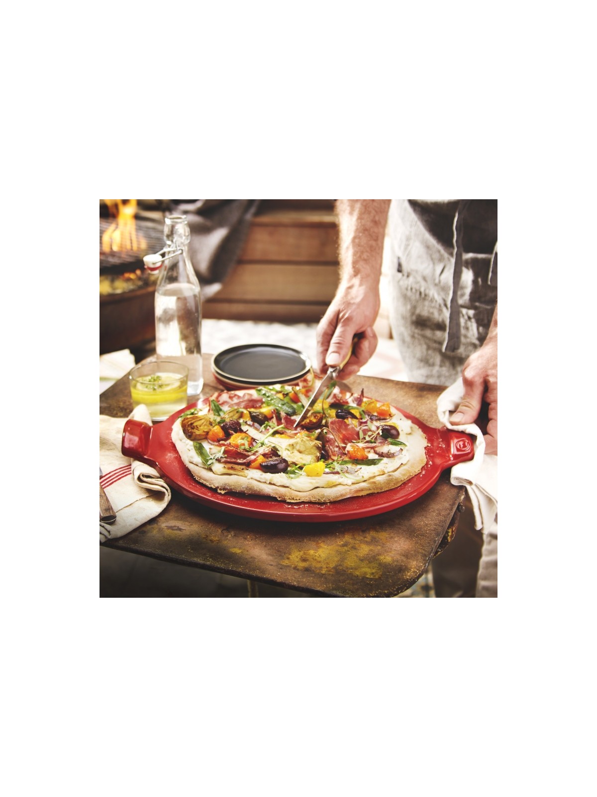 Emile Henry Smooth Pizza Stone 37 cm