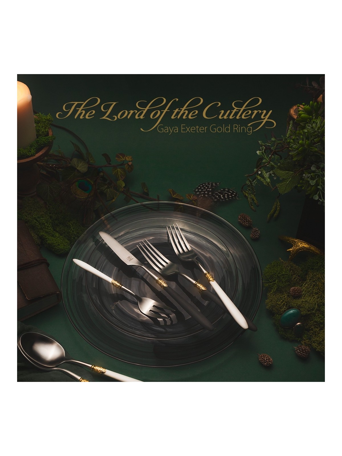 Sola galda piederumi Gaya Exeter 36 gb, zelta gredzens