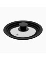 Sola Glass Lid With Silicon - Rim Black