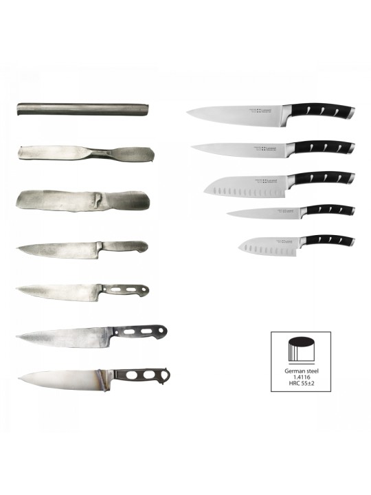 Sola stovas peiliams su galąstuvu Flow Kitchen 