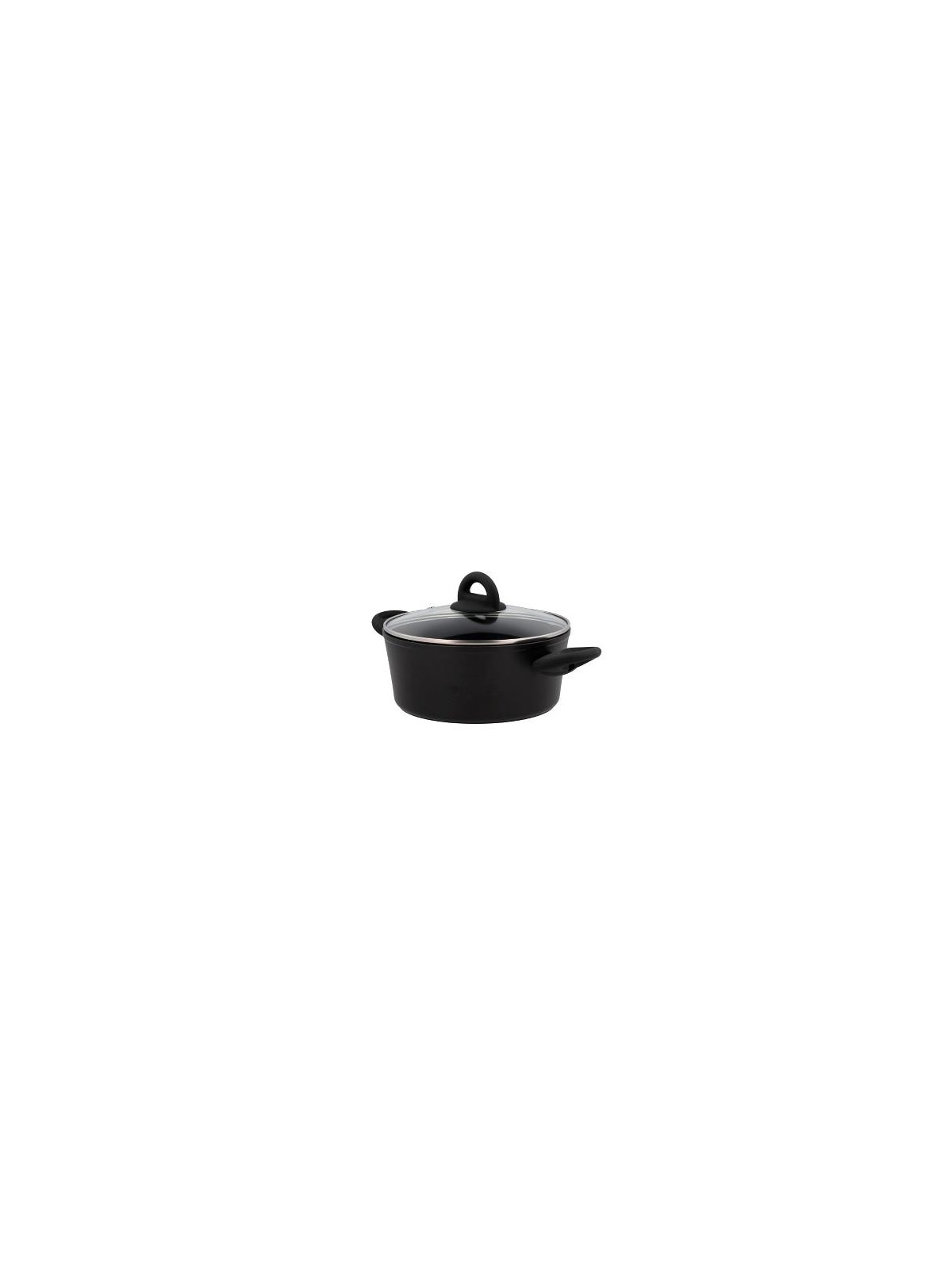 Funktion Pot with glass lid, Black