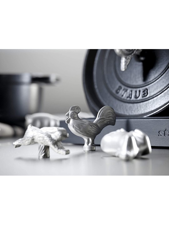 Staub Stainless Steel Knob Cockerel