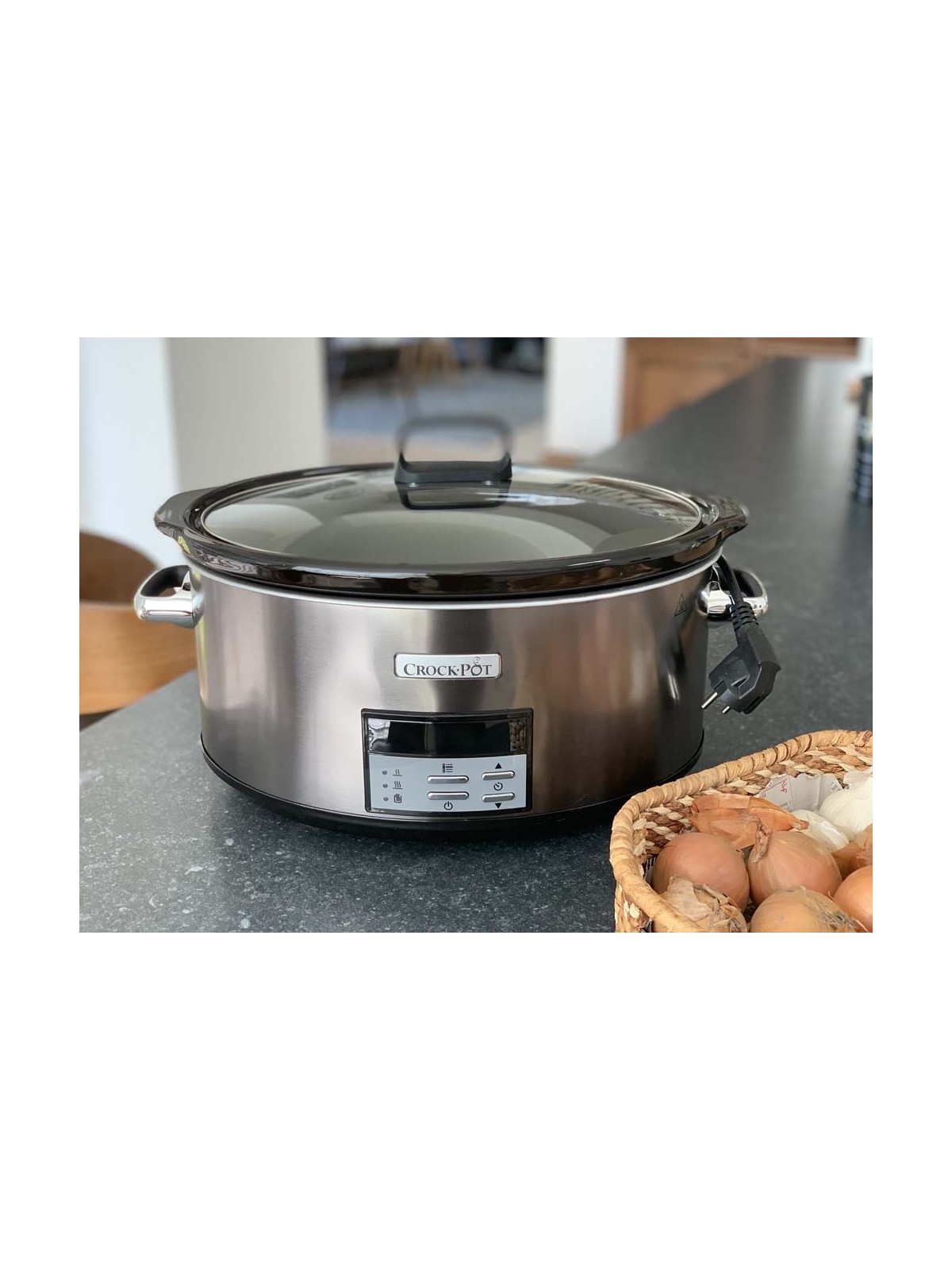 Crock-Pot  lēnvāres katls ar taimeri CSC063X, matēts metāls, 7,5 l