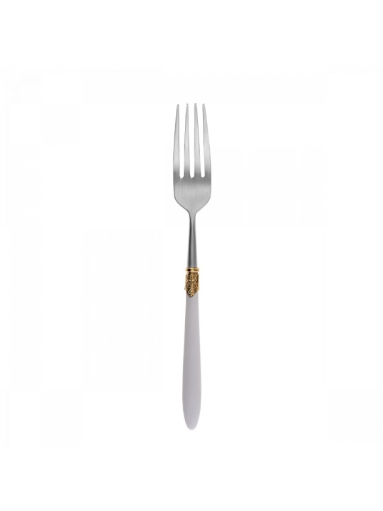 Sola GAYA Exeter söögiriistad 36-osa, kuldne ring, valge käepide