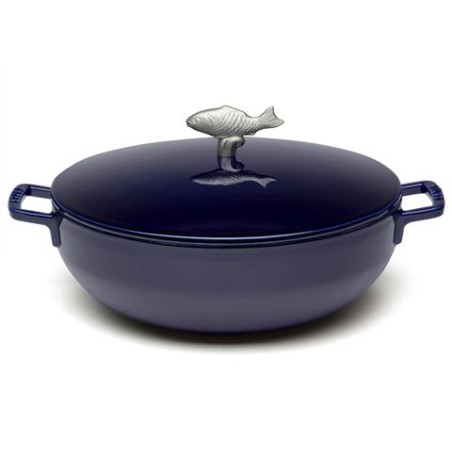 Staub Cast Iron 5-qt Bouillabaisse Pot - Dark Blue