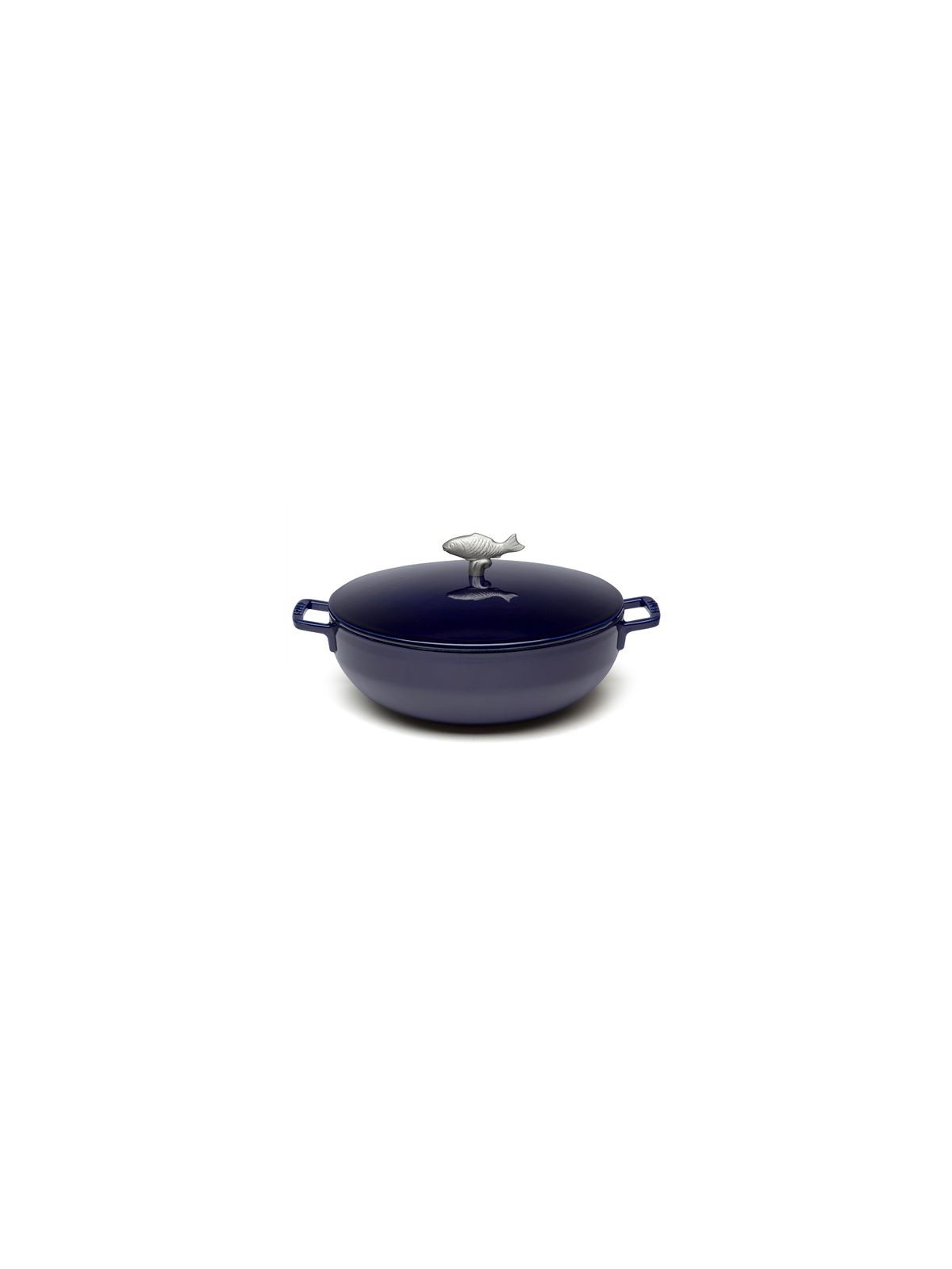 Staub чугунная кастрюля Рыба 28 cm/ 4,65 л, синий
