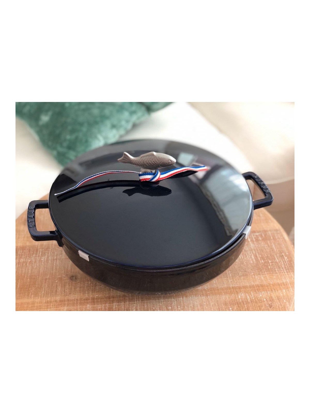 Staub Cast Iron 5-qt Bouillabaisse Pot - Dark Blue