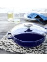 Staub ümar pott malm Kala 28 cm/ 4,65 l, tumesinine