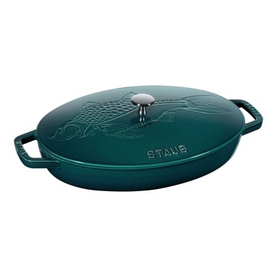 Staub ovaalne ahjupott La Mer madal 33 cm/2,8 l, mereroheline