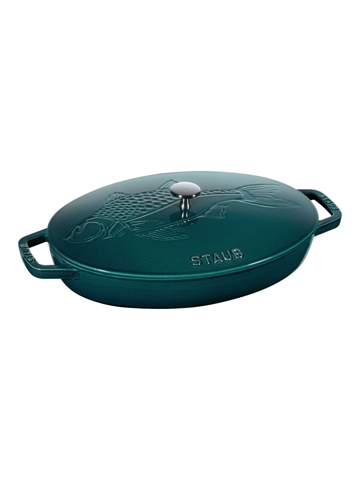Staub ovaalne ahjupott La Mer madal 33 cm/2,8 l, mereroheline