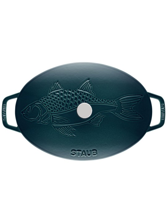 Staub ovaalne ahjupott La Mer madal 33 cm/2,8 l, mereroheline