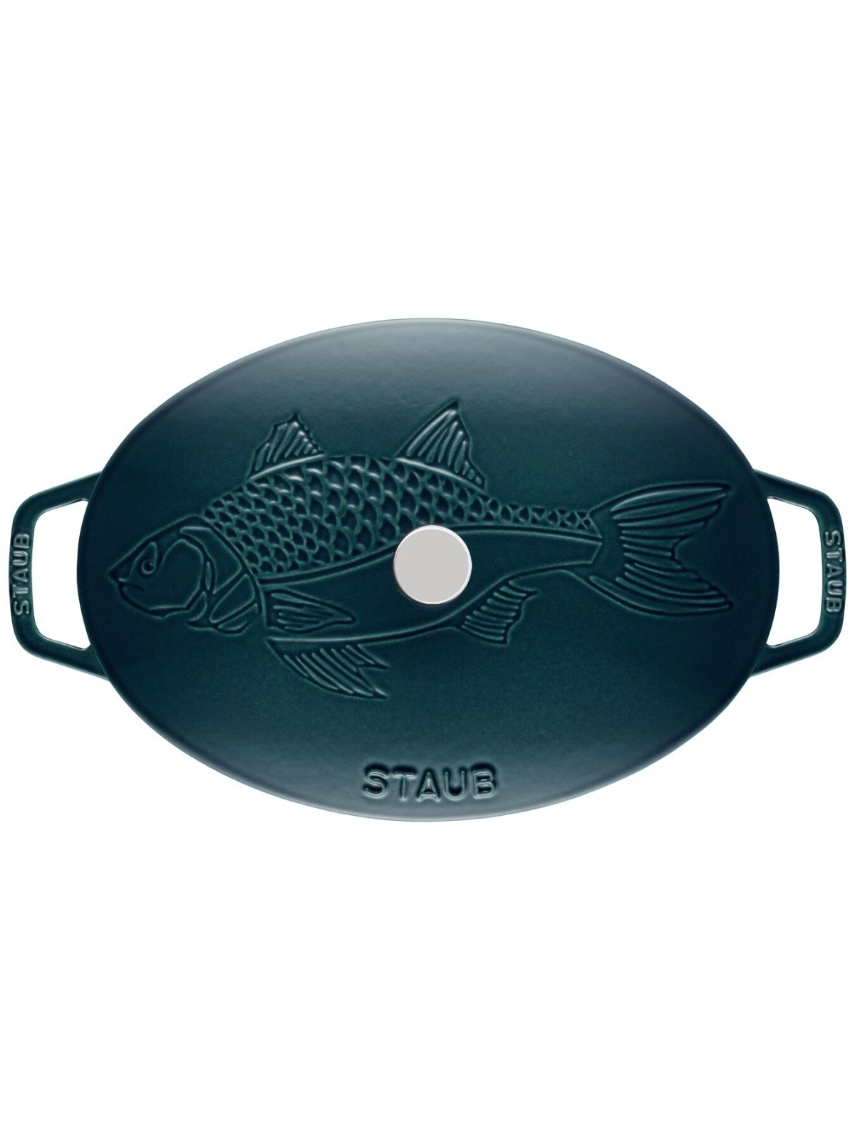 Staub чугунная кастрюля t La Mer низкая 33 cm/2,8 л, цвет морской волны
