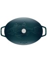 Staub чугунная кастрюля t La Mer низкая 33 cm/2,8 л, цвет морской волны