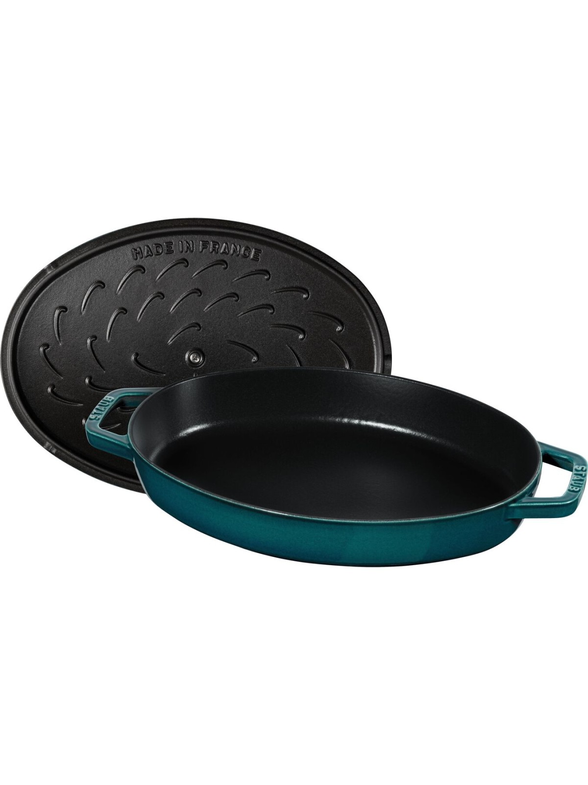 Staub ovaalne ahjupott La Mer madal 33 cm/2,8 l, mereroheline