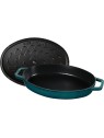 Staub чугунная кастрюля t La Mer низкая 33 cm/2,8 л, цвет морской волны