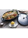 Staub чугунная кастрюля t La Mer низкая 33 cm/2,8 л, цвет морской волны