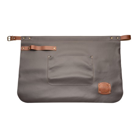 Grunwerg RF Leather Waist Apron Black with Brown Straps