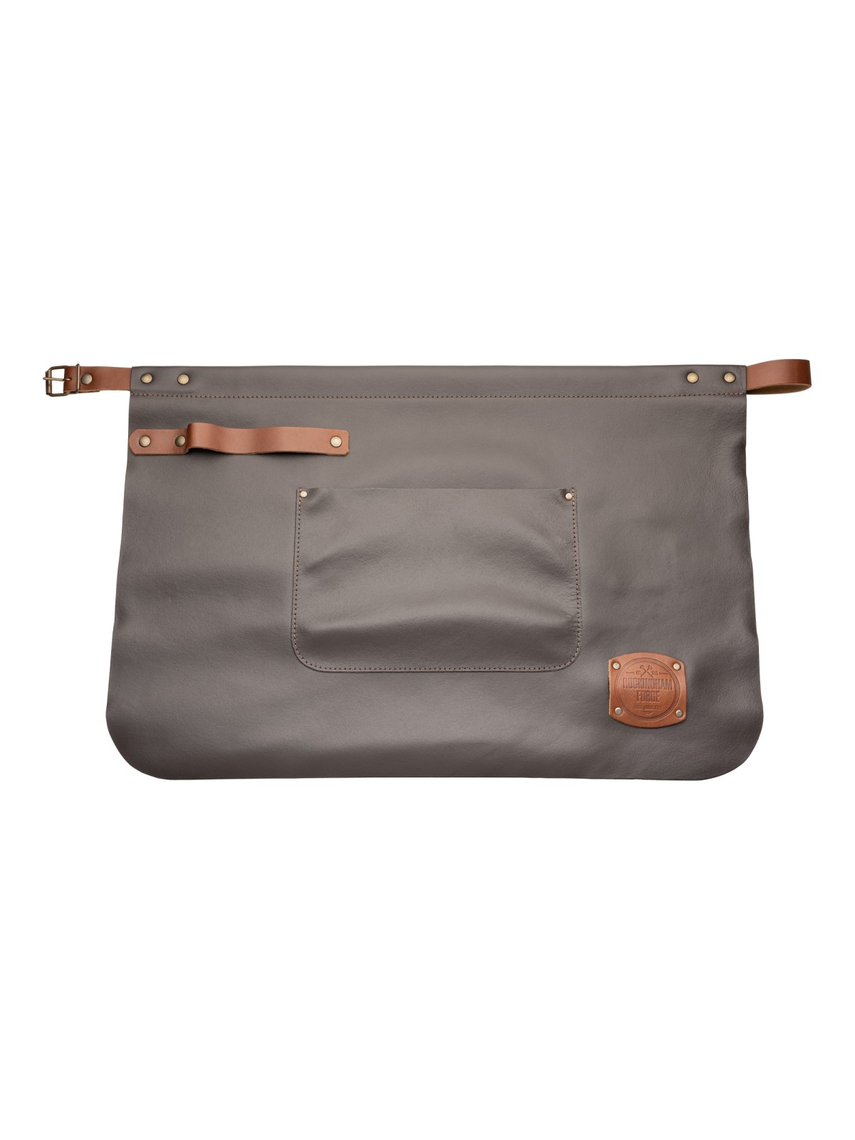 Grunwerg фартук короткий, RF кожанный, черно/коричней