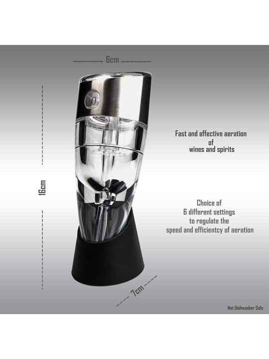 Grunwerg veini aeraator, bambuskarbis