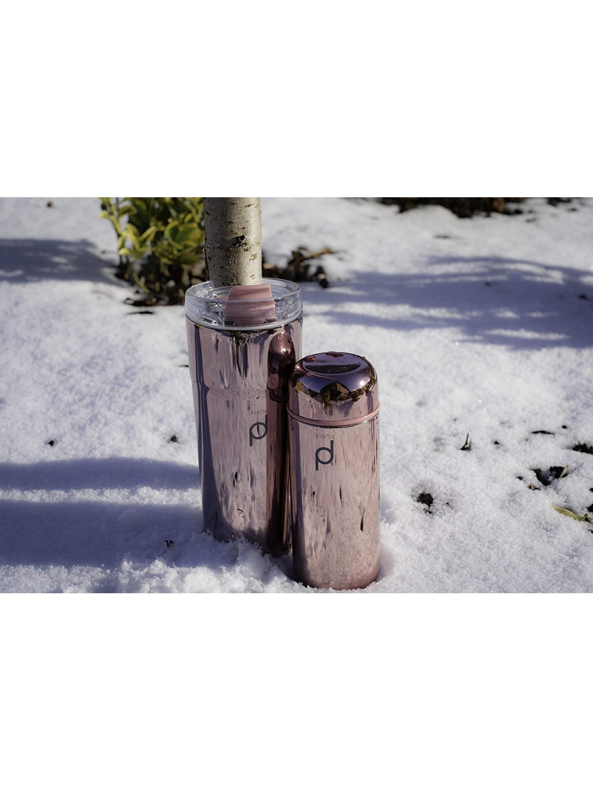 Grunwerg DrinkPod Double Wall Vacuum Insulated Drink Flask, Stainless Steel