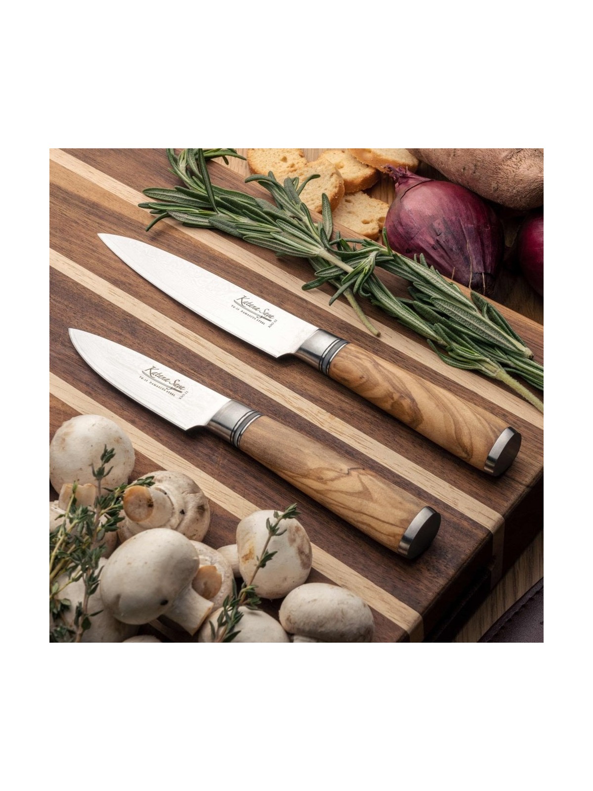 Grunwerg Katana Saya Olivewood Paring Knife