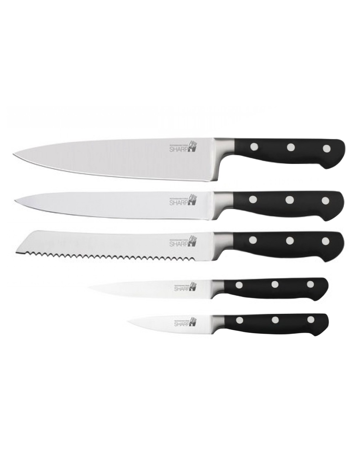 Grunwerg подставка для 5ти ножей , акация / черный акрил