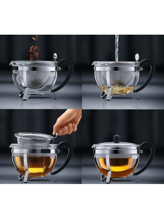 Bodum заварочный чайник Chambord, фильтр нержавеющая сталь