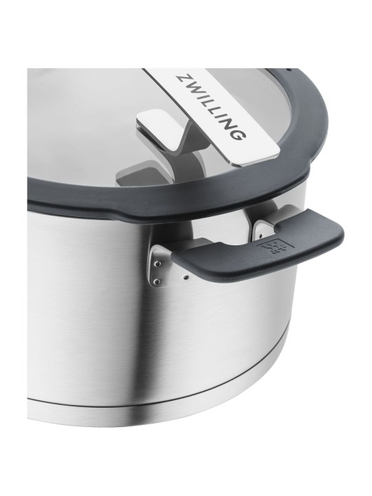 Zwilling кастрюля Simplify, стеклянная крышка (силикон серый)