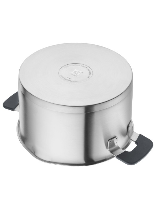 Zwilling keedupott Simplify, klaaskaas sõelaga (hall silikoon)