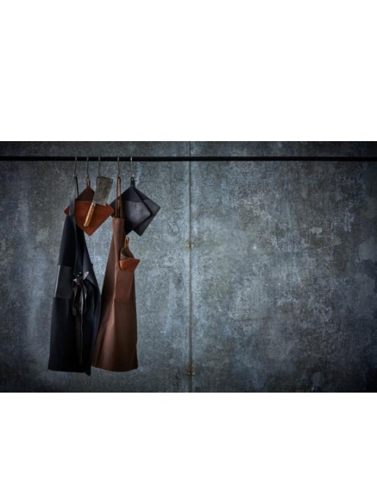 Pillivuyt katlu turētāji Gourmet 20,5 x 20,5 cm/ 2 gab., audums/āda, melns