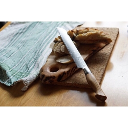Ryda Knives leivanuga  23 cm, damascus 73 kihti, oliivipuust käepide