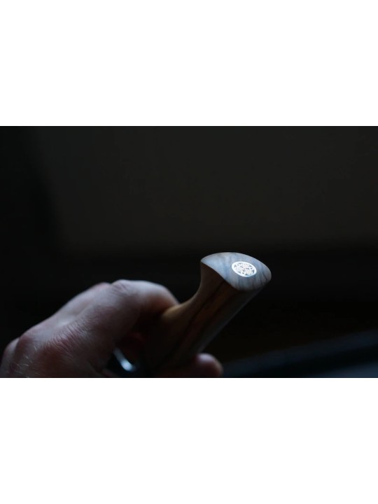 Ryda Knives leivanuga  23 cm, damascus 73 kihti, oliivipuust käepide