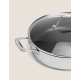 Zwilling Clad CFX Stainless Steel Ceramic Nonstick 3-qt Saute Pan with Lid