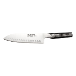 Global Santoku нож 18 cm, с полостями