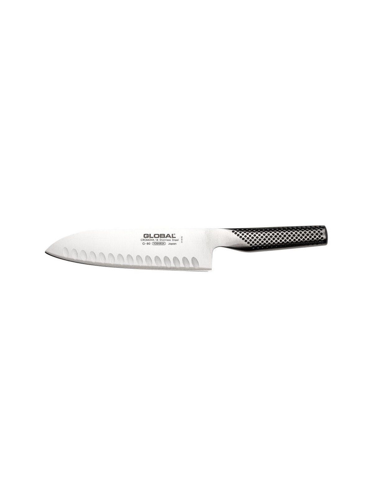 Global  Fluted Santoku Knife 18 cm