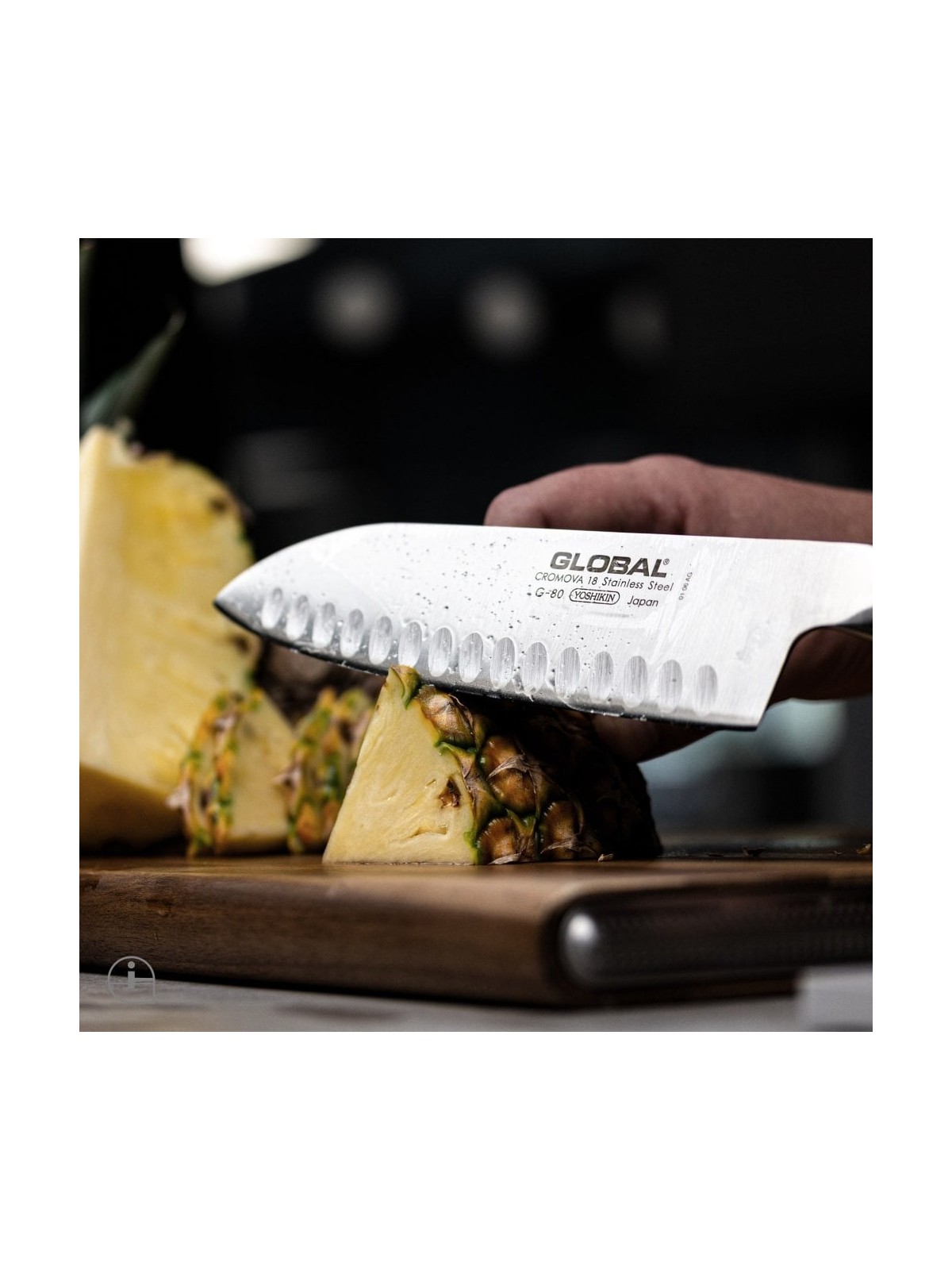 Global Santoku nuga 18 cm, õõnsustega