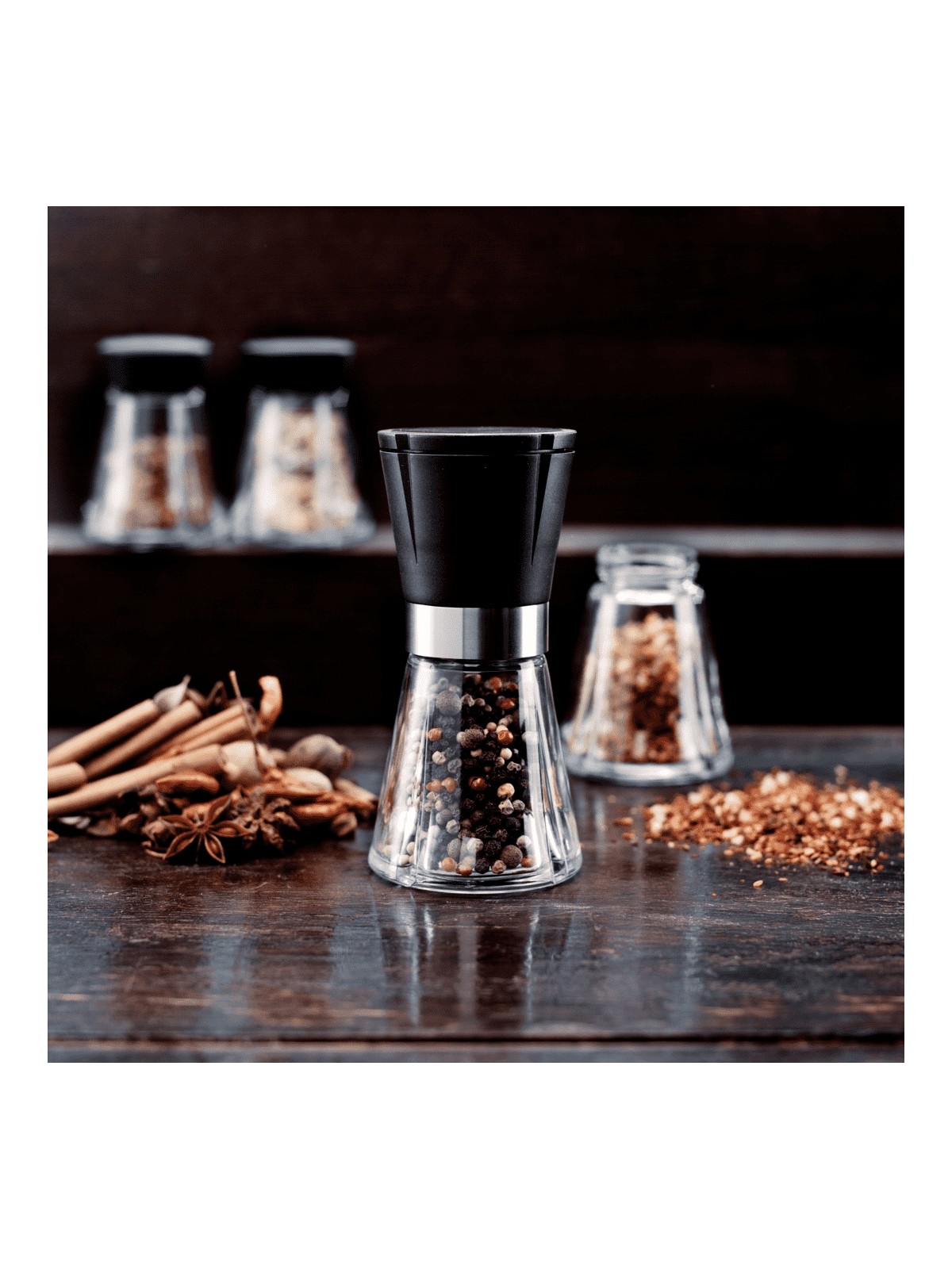 Rosendahl dzirnaviņas 14,5 cm, stikls/ melns