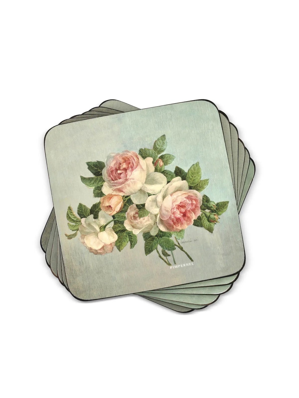 Pimpernel Antique Rose Set of 6 Coasters