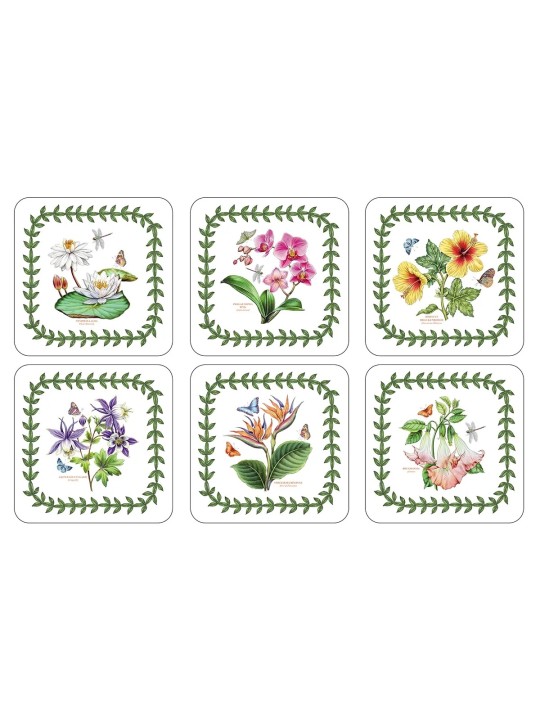 Pimpernel Exotic Botanic Garden Set of 6 Coasters