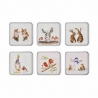 Pimpernel Wrendale Designs Set of 6 Christmas Coasters
