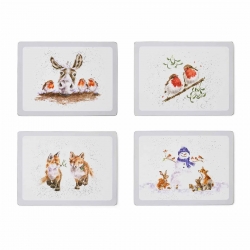 Pimpernel Wrendale Designs Set of 4 Christmas Placemats