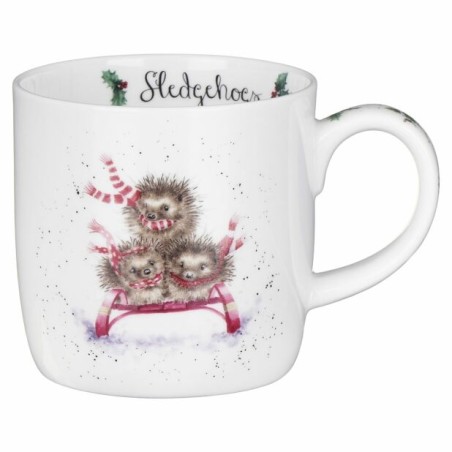 Royal Worcester Wrendale Sledgehogs Hedgehog Fine Bone China Mug 0,31 l